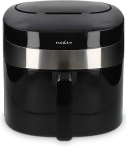 Nedis SmartLife Heteluchtfriteuse - Wi-Fi - 7,2 l - Tijdschakelaar: 60 min - Aantal vooraf ingestelde programma's: 8 - Digitaal - Android / IOS - Zwart