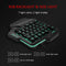 Gaming toetsenbord en muis met een hand, combo met RGB-achtergrondlicht, ergonomisch mini-toetsenbor