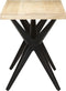 vidaXL - Eettafel - 120x60x76 - cm - massief - mangohout