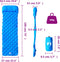 vidaXL - Kampeermatras - met - kussen - opblaasbaar - 1-persoons - blauw