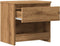 vidaXL - Nachtkastjes - 2 - st - 40x30x39 - cm - bewerkt - hout - artisanaal - eiken