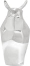 vidaXL - Stier - Sculptuur - Zilver - 37x44x17 - cm - Aluminium
