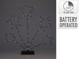 Sterren op standaard 52 cm kerstversiering