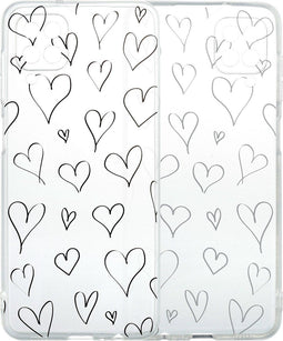 imoshion Hoesje Geschikt voor Samsung Galaxy A12 Hoesje Siliconen - imoshion Design hoesje - Meerkleurig / Hearts
