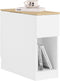 SoBuy FBT162-WN - Nachtkastje - Deels open deels dichte kast - Wit