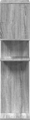 vidaXL - Kamerscherm - / - boekenkast - 92x29x112 - cm - hout - grijs - sonoma