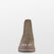PS Poelman Mink - Dames Chelsea laarzen - Chunky zool 4,5 cm - Donker Taupe - Maat 37