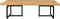 Dutchbone Class - Salontafel 120x60 cm - Eiken met visgraatpatroon - Bruin
