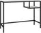 vidaXL - Computerbureau - 100x36x74 - cm - gehard - glas - witmarmerkleurig
