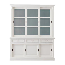 HSM Collection Buffetkast Provence - 180 cm - wit/grijs