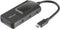 Trust Oila - USB 3.0 Hub - 4 Poorts USB Type C naar Type A - Zwart