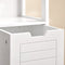 SoBuy FRG127-W - Badkamerkast - 2 Laden 1 Legplank - Wit 30x89x30cm