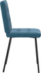 vidaXL - Eetkamerstoelen - 2 - st - fluweel - blauw