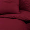 vidaXL - Dekbedovertrekset - lichtgewicht - 135x200 - cm - microvezel - bordeaux
