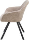 Set van 2 eetkamerstoelen MONEE Beige