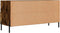 vidaXL - Tv-meubel - 102x36x50 - cm - bewerkt - hout - gerookt - eikenkleurig