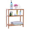 Songmics Badkamerrek Bamboe - Opbergrekje 3 Lagen 59x66x26 cm - Bruin