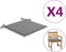 vidaXL - Tuinstoelkussens - 4 - st - 50x50x3 - cm - oxford - stof - grijs