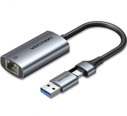 Vention CFQHB - Netwerk adapter - USB USB-C RJ45 - Zwart