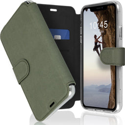 Accezz Hoesje Geschikt voor iPhone 11 Hoesje Met Pasjeshouder - Accezz Xtreme Wallet Bookcase - Lichtgroen