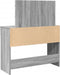vidaXL - Kaptafel - met - LED-verlichting - 100x40x120 - cm - grijs - sonoma