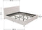 Juskys Florence - Gestoffeerd Bed - 180x200cm - Crème