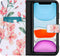 iMoshion Hoesje Geschikt voor iPhone 11 Hoesje Met Pasjeshouder - iMoshion Design Softcase Bookcase - Wit / Roze / Blossom Watercolor