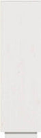 vidaXL - Hoge - kast - 89x34x116,5 - cm - massief - grenenhout - wit