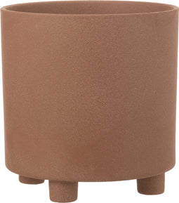 J-Line bloempot Thibault - keramiek - bruin - large - Ø 26.5 cm