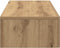vidaXL - Wandschap - met - lades - 80x33x17 - cm - bewerkt - hout - artisanaal - eiken