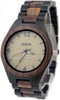 Wave Hawaii Horloge Walnut Heren 4 Cm Hout/leer Bruin