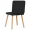 vidaXL - Eetkamerstoelen - 2 - st - stof - zwart