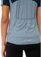 Vaude Matera FZ Tricot fietsshirt korte mouwen blauw dames