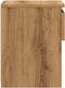 vidaXL - Nachtkastje - 40x30x39 - cm - bewerkt - hout - artisanaal - eikenkleur