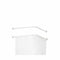 Stang voor Gordijnen Douche Wit Aluminium 80 cm (24 Stuks)