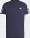 adidas Sportswear Essentials Single Jersey 3-Stripes T-shirt - Heren - Blauw- M