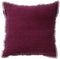 Dutch Decor BURTO - Kussenhoes 45x45 cm - gewassen katoen - Red Plum - donkerroze - met rits - zonder binnenkussen