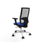 Piqueras y Crespo 2D086N0 - Bureaustoel - Verstelbare hoogte met armleuning en hoofdsteun - Blauw