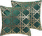 CASSIA - Sierkussen set van 2 - Donkergroen - 45 x 45 cm - Polyester