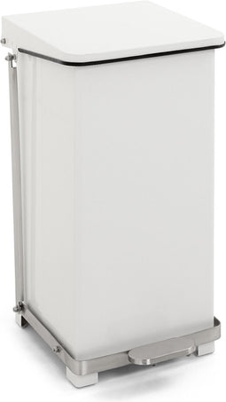 V-part - Industriële pedaalemmer 45 liter - Steel - wit