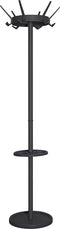 V-part - Kapstok Crown - Zwart - Staal - Kapstok staand - Inclusief parapluhouder