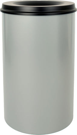 V-part - Vlamdovende papierbak 110 ltr - Steel - aluminiumgrijs, zwart