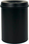 V-part - Vlamdovende papierbak 15 ltr - Steel - zwart