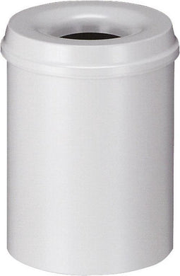 V-part Vlamdovende prullenbak 15L grijs