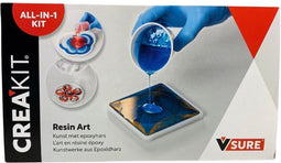 V-SURE CREAKIT Resin Art - M - all-in-one kit met epoxy voor onderzetters resin art