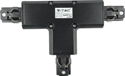 V-TAC LED-Railverlichting - Track Connector 4T - IP20 - Zwart