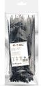 V-TAC Nylon Kabelbinder - 3,5x200mm - Zwart - 100 stuks/verpakking