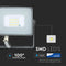 V-TAC VT-10-G Grey LED Floodlights - Samsung - IP65 - 10W - 800 Lumens - 4000K - 5 Years