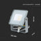 V-TAC VT-10-G Grey LED Floodlights - Samsung - IP65 - 10W - 800 Lumens - 4000K - 5 Years