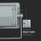 V-TAC VT-10-G Grey LED Floodlights - Samsung - IP65 - 10W - 800 Lumens - 4000K - 5 Years